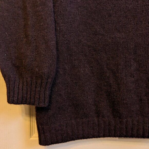 North Face Womens Burgundy Purple Wool Blend Sweater Large - Picture 5 of 12
